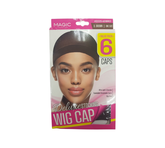 Magic Collection Deluxe Stocking Dark Brown Wig Cap 2225-6DBRO
