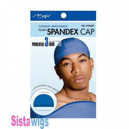 Magic Collection Plain Spandex Cap #4702AST