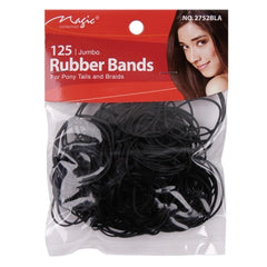 Magic Collection 125 Jumbo Black Rubber Bands | Shop at CC Hair & Beauty UK