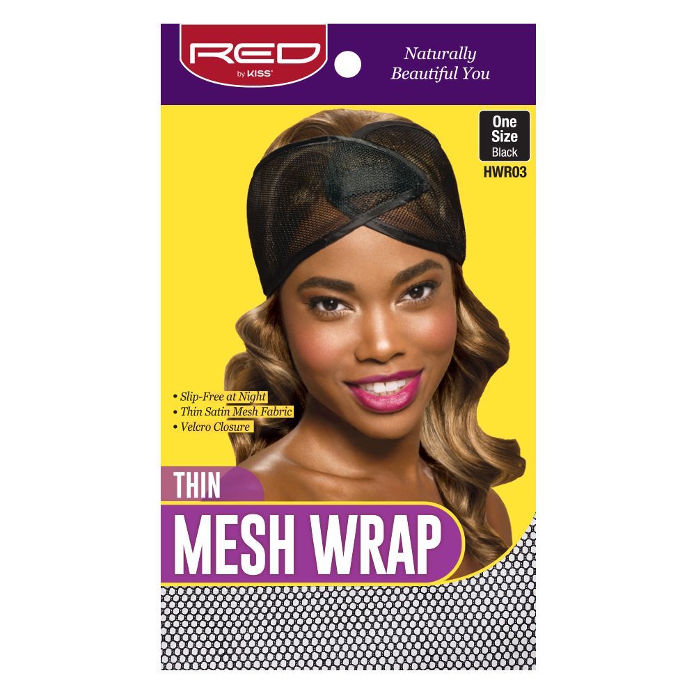 Red by Kiss Thin Mesh Wrap Black - HWR03
