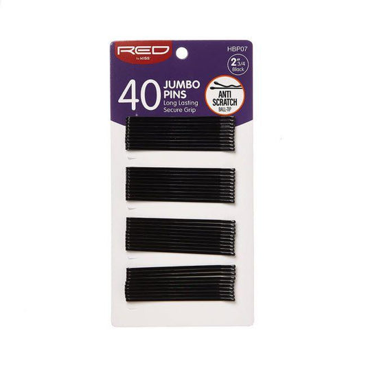 Red by Kiss 40 Jumbo Pins 2 3/4" #HBP07