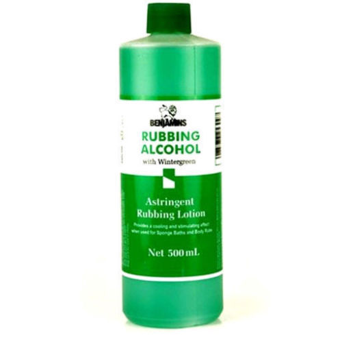 Benjamins Rubbing Alcohol With Wintergreen 500ml