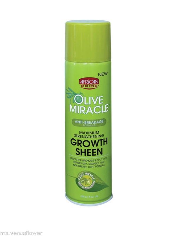 African Pride Olive Miracle Growth Sheen 8oz
