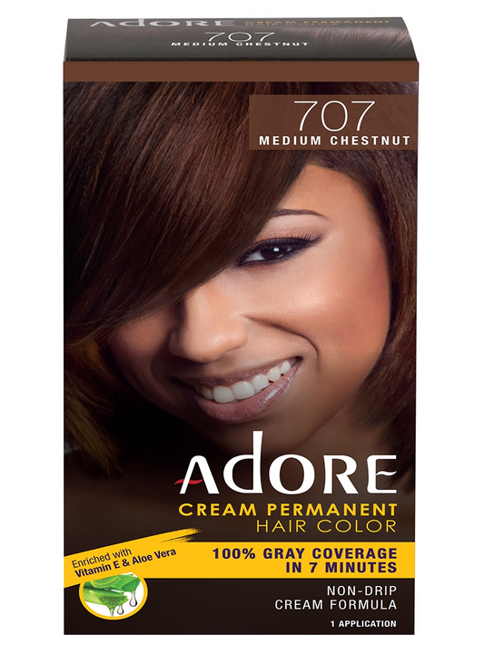 Adore Cream Permanent Hair Color 100% Gray Coverage In 7 Minutes Vitamin & Aloe