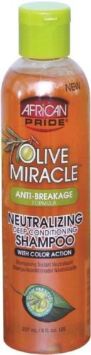 African Pride Olive Miracle Neutralizing Deep Conditioning Shampoo 8 oz.