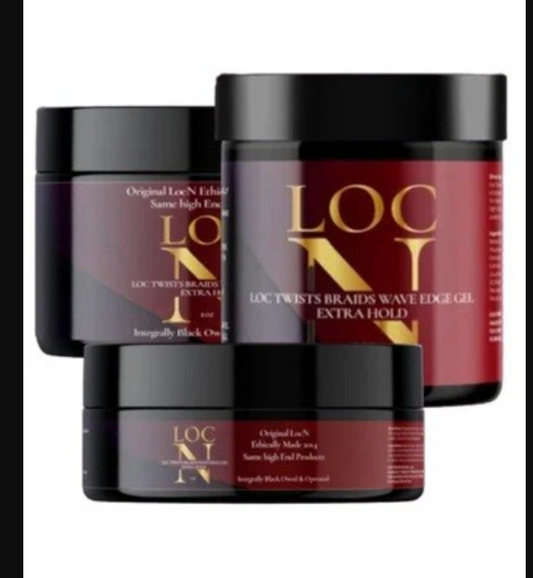 Professional edge laying technique with Loc N Twist Wave Edge Gel showing defined sleek edges