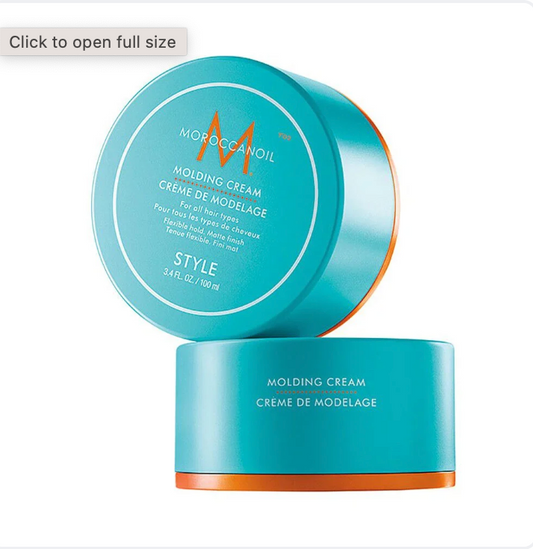 Moroccanoil Molding Cream 100ml jar with argan oil formula for professional hair styling