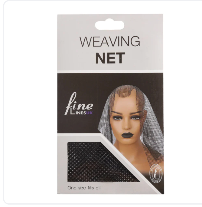 Hair weaving tools and nets arranged for Sunday styling routine