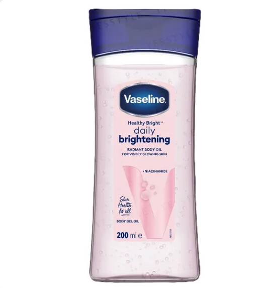 Vaseline Healthy Bright Daily Brightening Radiant Body Oil 200ml bottle review