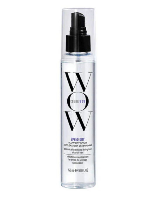 Color Wow Speed Dry Blow Dry Spray 150ml bottle on styling station