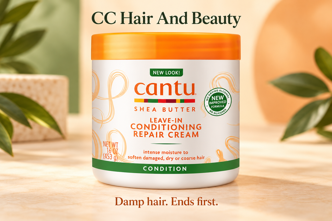 Cantu Shea Butter Leave-In Conditioning Repair Cream product and guide from CC Hair And Beauty