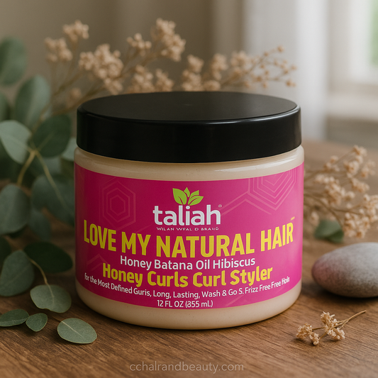 Taliah Waajid Love My Natural Hair Honey Curls Curl Styler 12oz bottle for natural curl definition