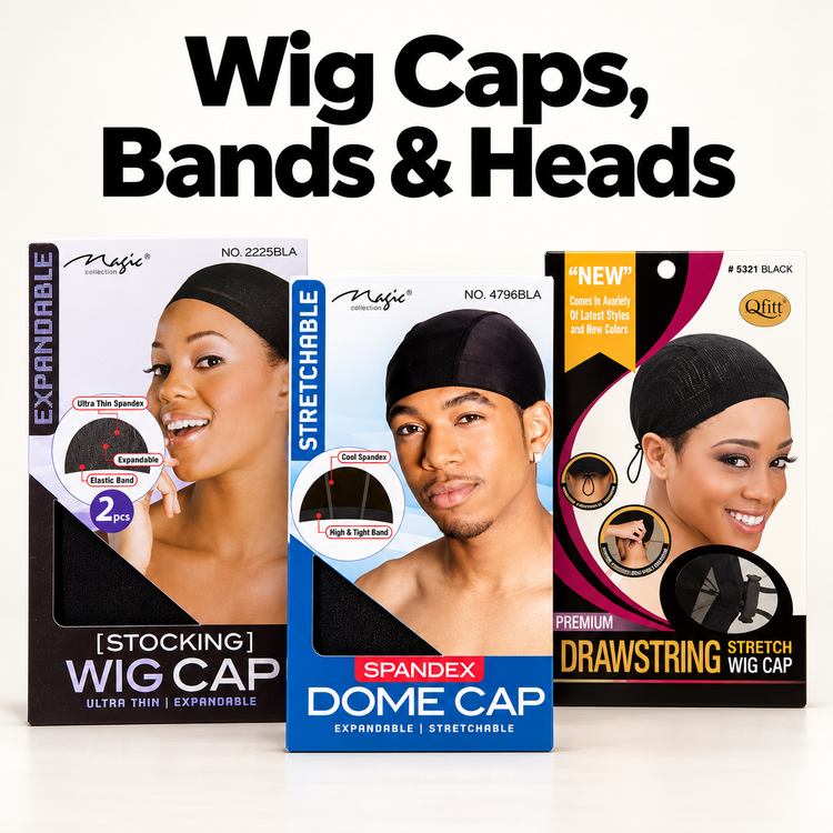 Wig Caps, Bands & Heads