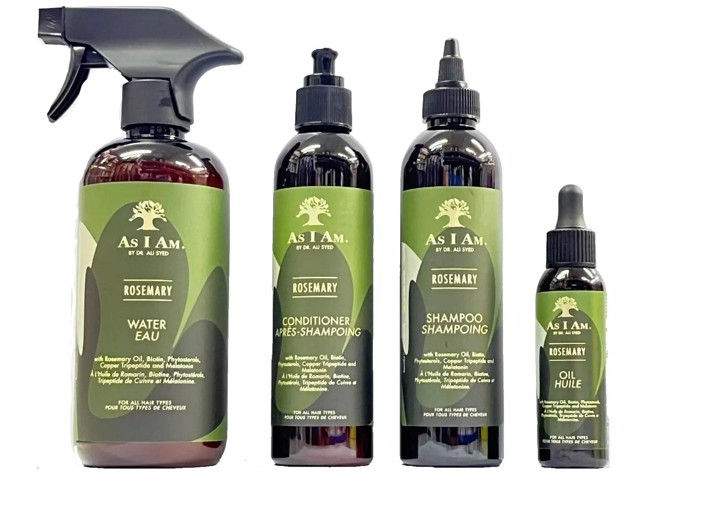 As I Am - Rosemary Oil Hair Care Products Shampoo / Oil / Water / Conditioner