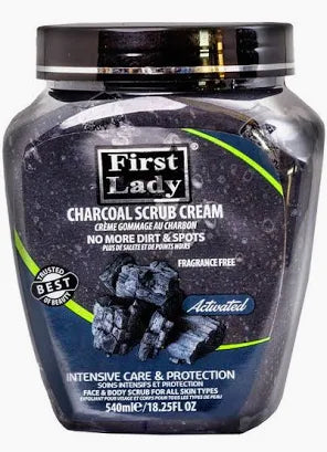 First Lady Activated Charcoal Scrub Cream 540ml