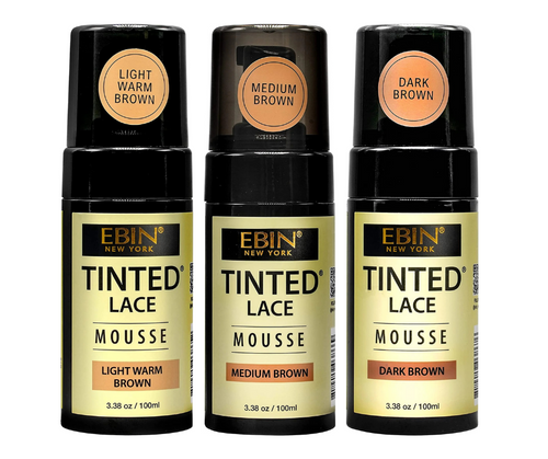 Ebin New York Tinted Lace Mousse Lightweight Foam With Highly Pigmented 3.38oz