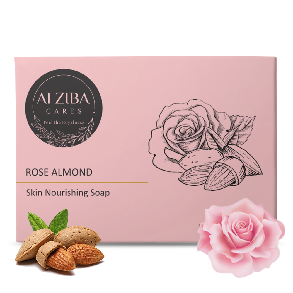 Alziba Cares Rose Almond Soap 100g