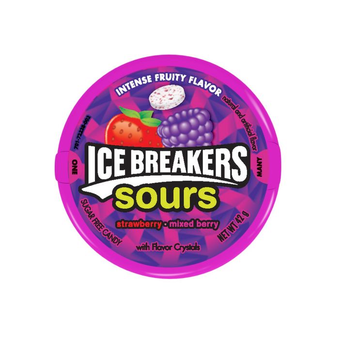 Ice Breakers Sours Berry Sugar Free Mints 42g