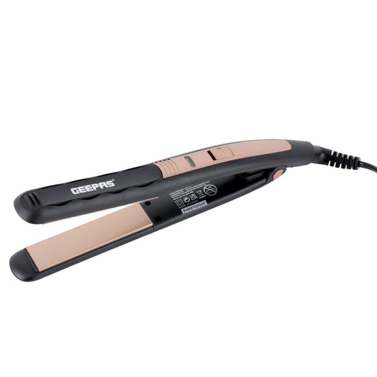 Geepas Ceramic Hair Straighteners With Adjustable Temperature and Swivel Cord