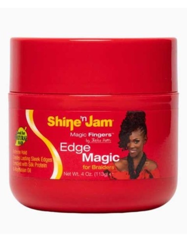 Shine N Jam Edge Magic Fingers For Braiders Extreme Hold 4oz