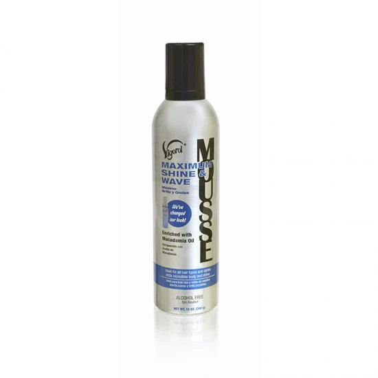 Vigorol Maximum Shine & Wave Mousse 12 oz