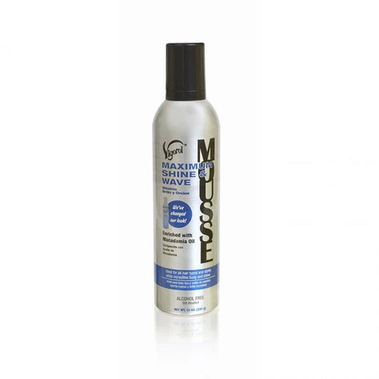 Vigorol Maximum Shine & Wave Mousse 12 oz