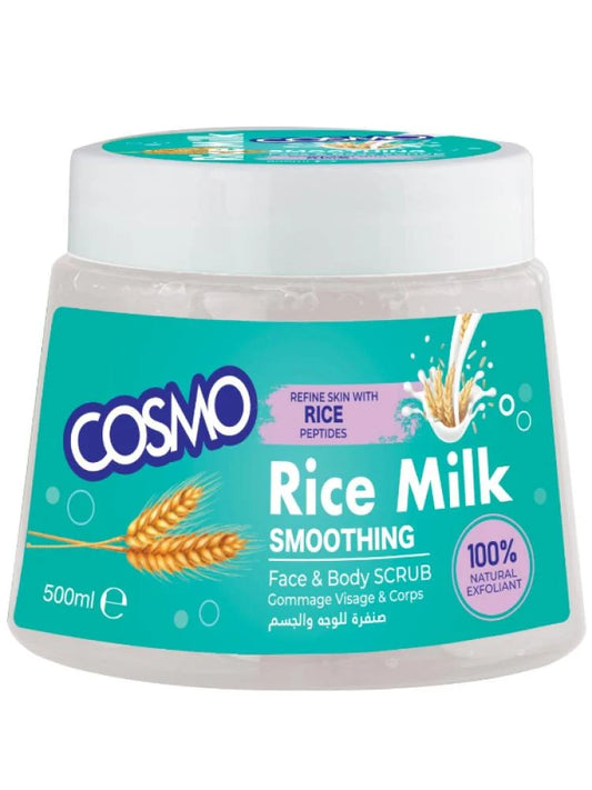 Cosmo Rice Milk Smoothing Face & Body Scrub 500ml
