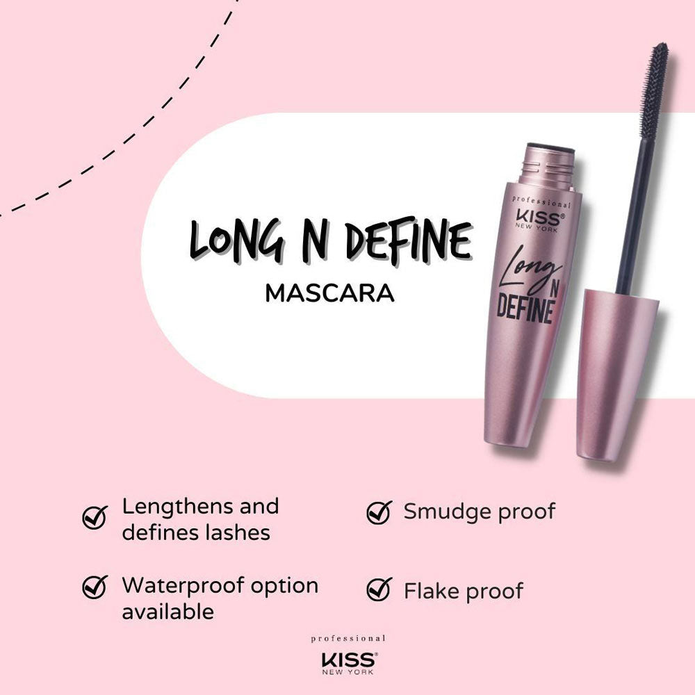 Kiss New York Professional Washable & Waterproof Long N Define Mascara
