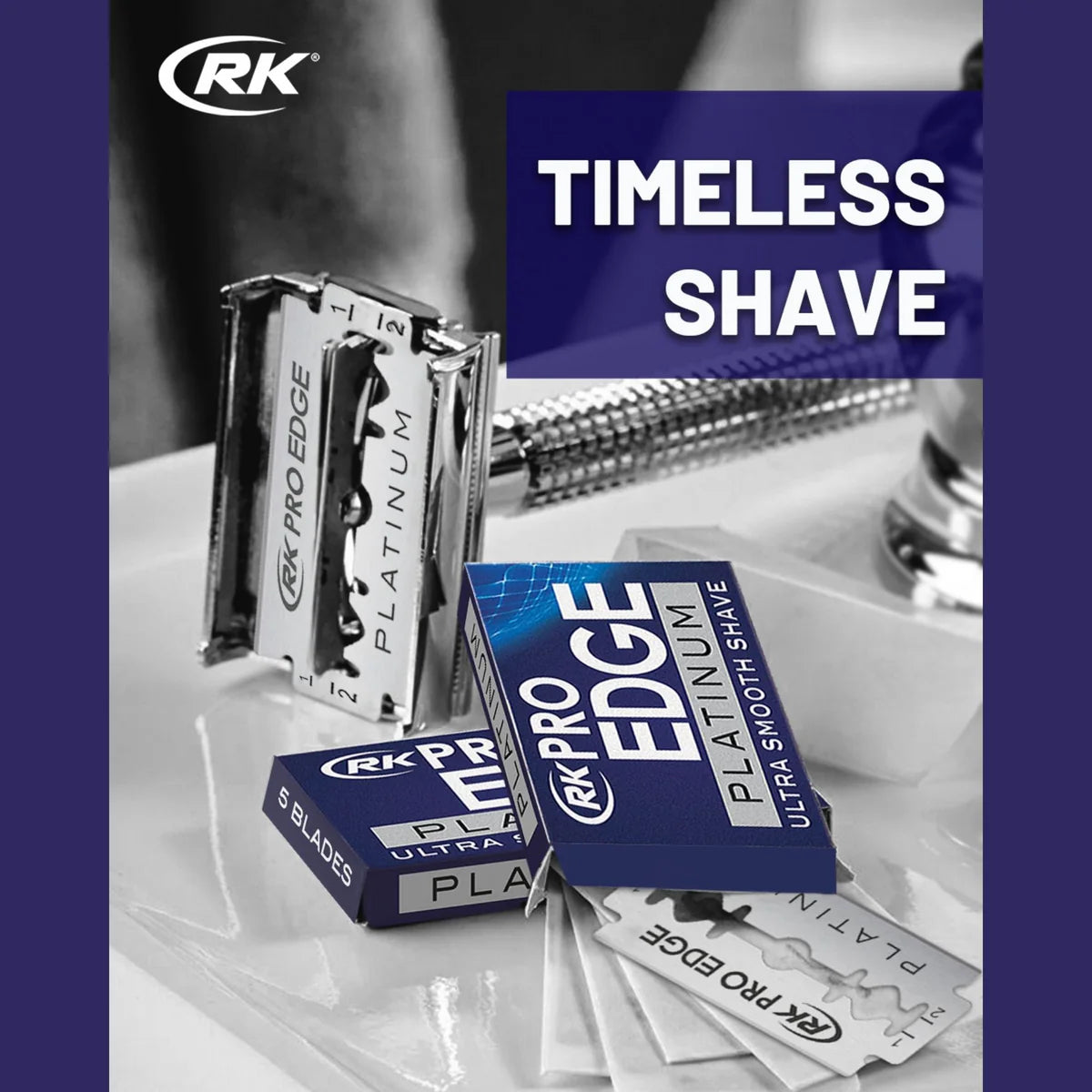 RK Pro Edge Platinum Double Edge Razor Blade 20x5 Packs