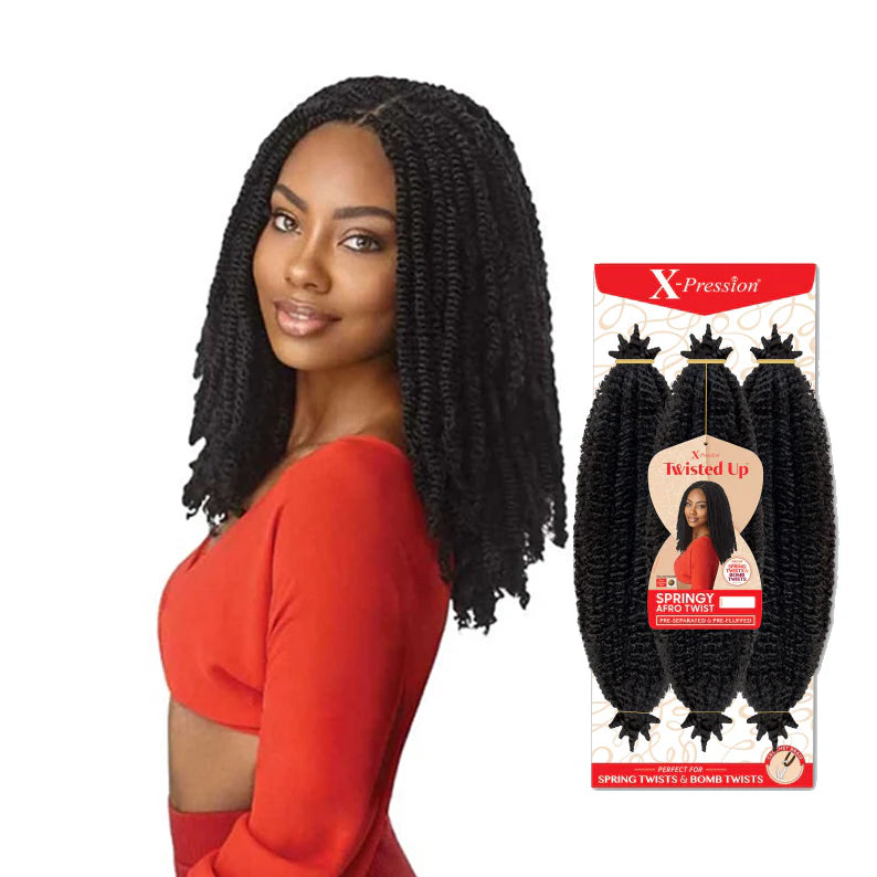 Outre X-Pression Twisted Up 3x Springy Afro Twist 16"