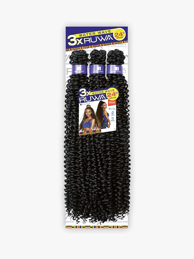 Sensationnel Braid African Collection Aquatex Fast Draying 3X RUWA WATER WAVE 24