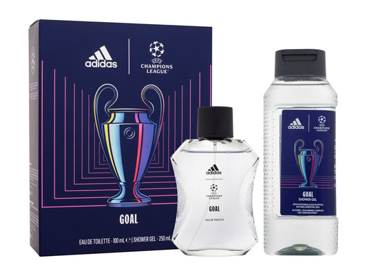 Gift Set UEFA Champions League Goal by Adidas for Men 100 ML and 250 ML