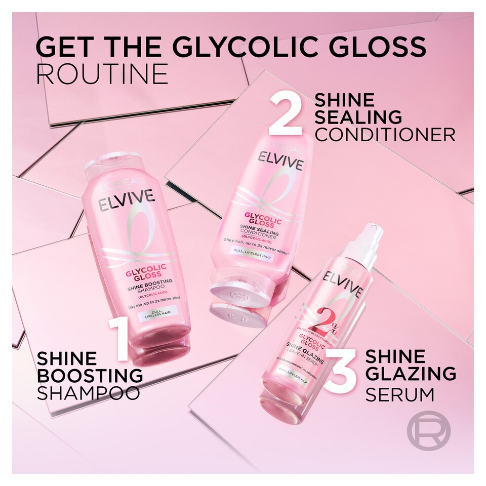 L'Oreal Elvive Glycolic Gloss Shine Boosting Shampoo 250Ml