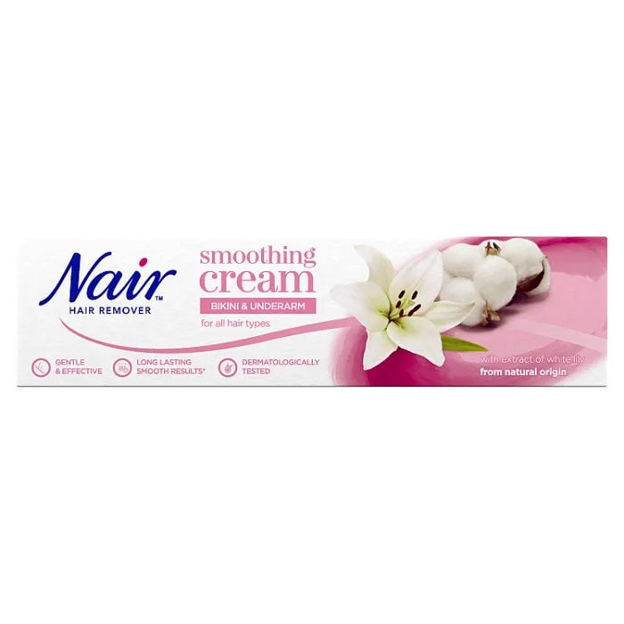 Nair Hair Remover Smoothing Cream Bikini & Underarm 100ml - product detail | CC Hair & Beauty