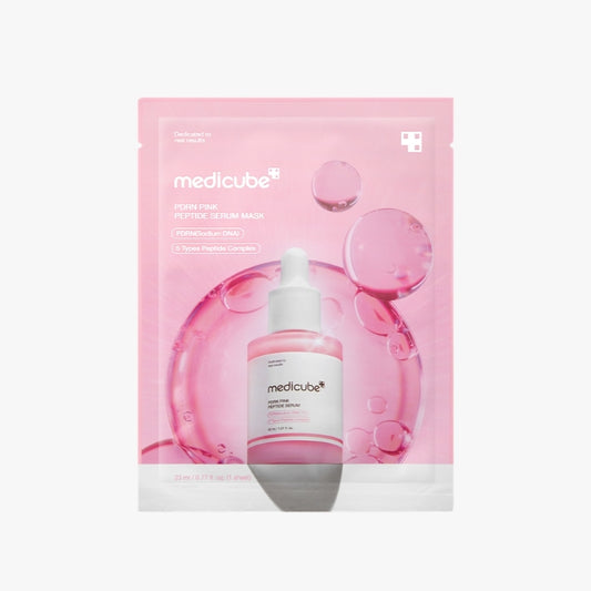 Medicube PDRN Pink Peptide Serum Mask, single sheet mask 34g