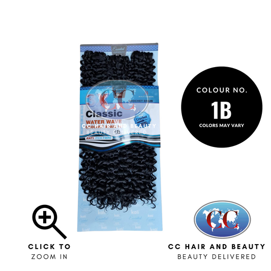 Kali Classic 3x Water Wave Crochet Braid 16"-Colour 1B