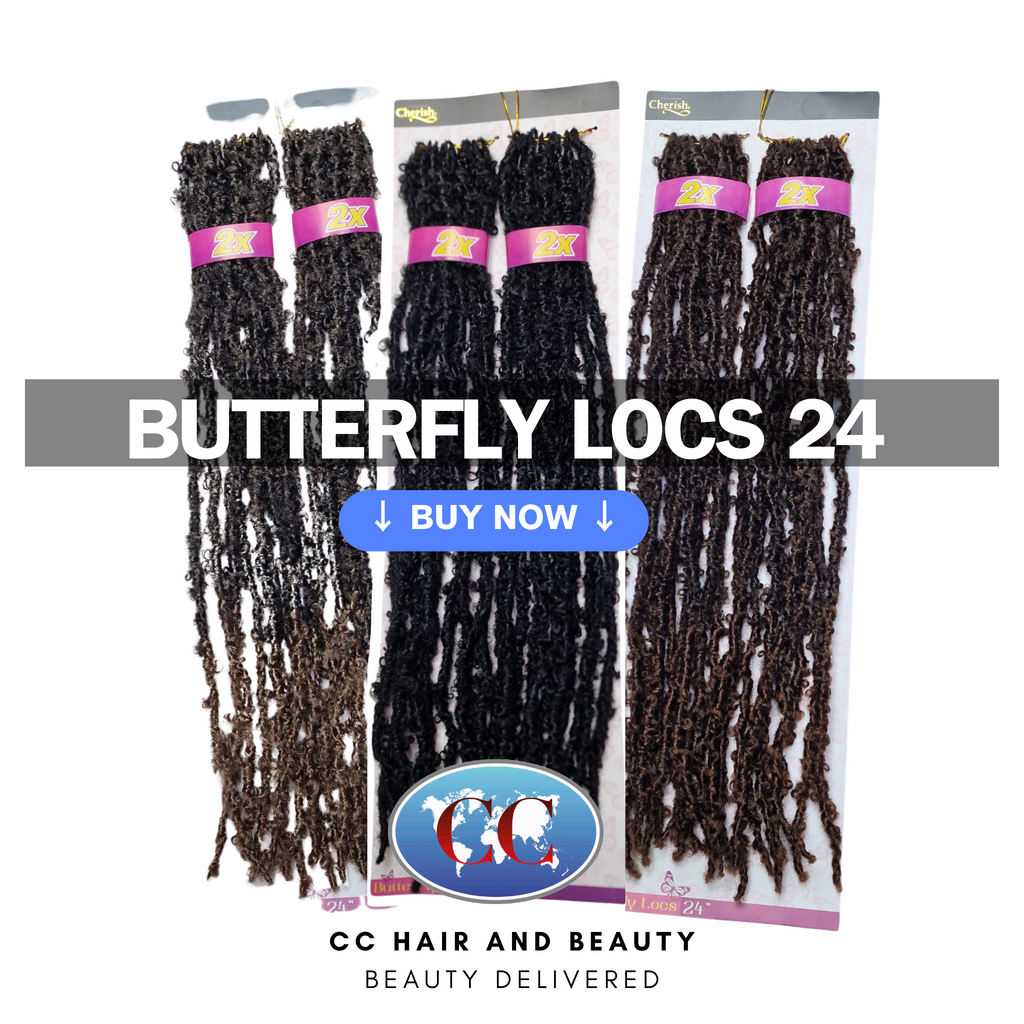 Cherish - Pre-Loop Crochet Braid 2X Value Pack Hair Extensions - Butterfly Locs 24''