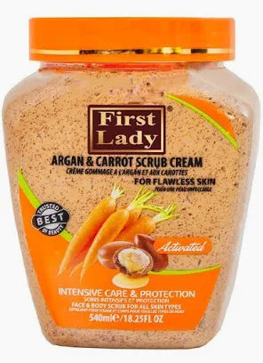 First Lady Activated Argan & Carrot Scrub Cream 540ml