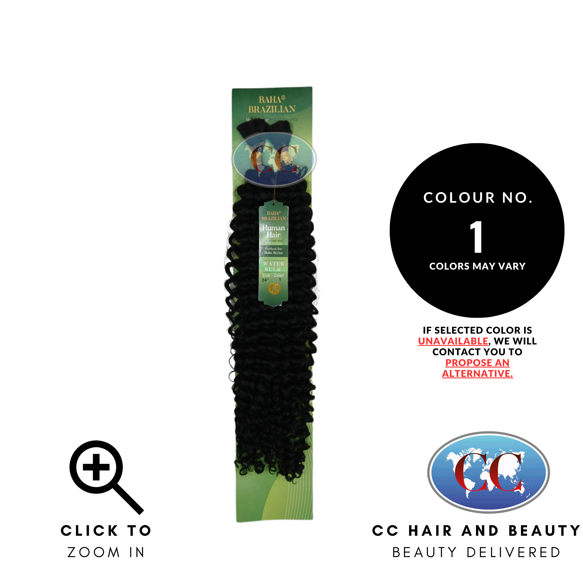 Jazzy Hair Baha Brazilian Human Hair Master Mix - Water Bulk