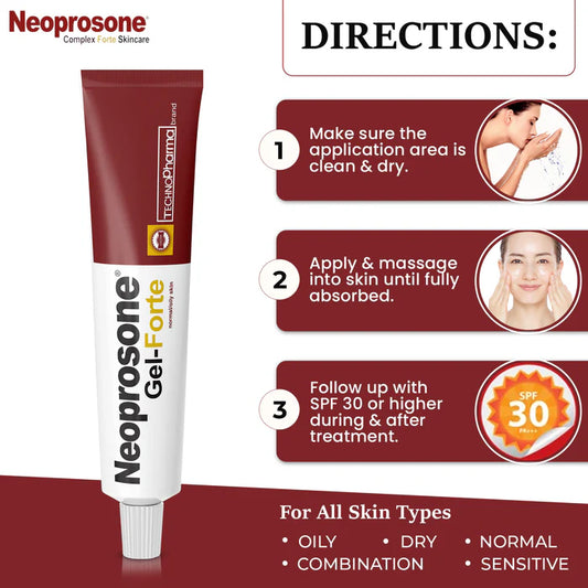 Neoprosone Brightening Gel Moisturizer Cream Gel 1 oz