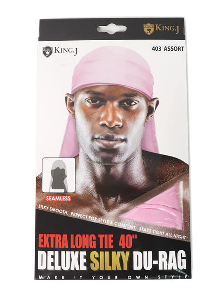 King J Extra-Long Tie 40"Deluxe Silky Du-Rag