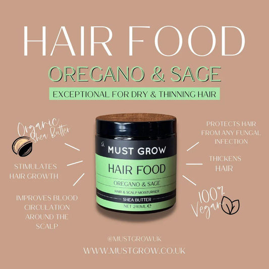 Must Grow Hair Food Oregano & Sage Hair & Scalp Moisturiser -240ml