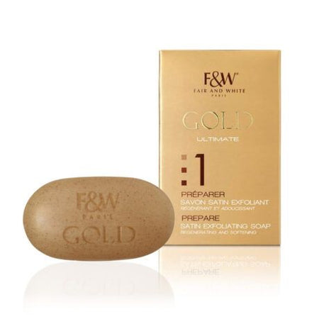 Fair & White Gold Satin Exfoliating Bar Soap- 200g