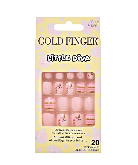 Kiss Gold Finger Little Diva Sticker Nails
