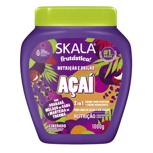 Skala Fruitastice Acai 2 In 1 Hair Treatment + Leave In Cream 35.2 Oz