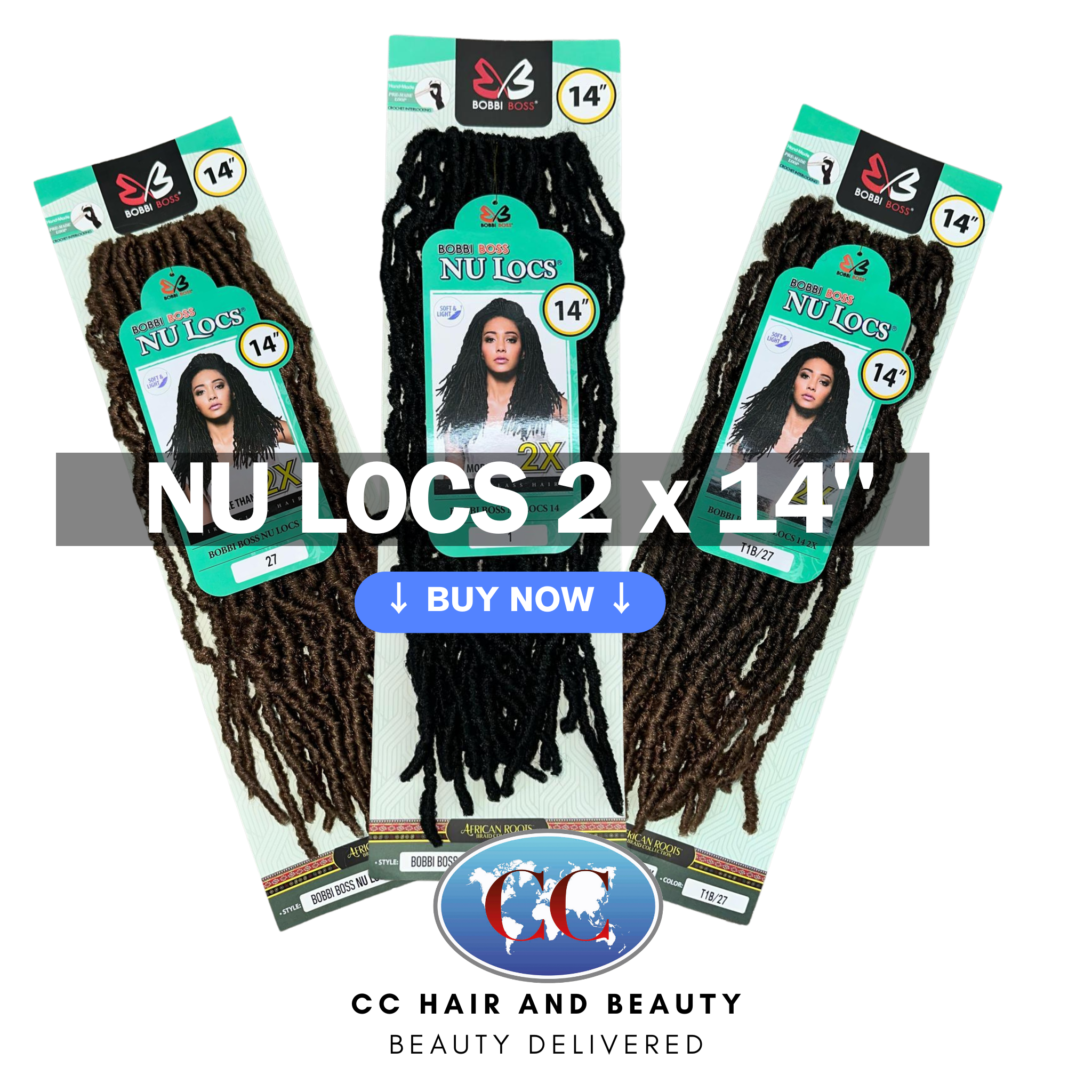Bobbi Boss Crochet Braid - 2X Nu Locs 14"