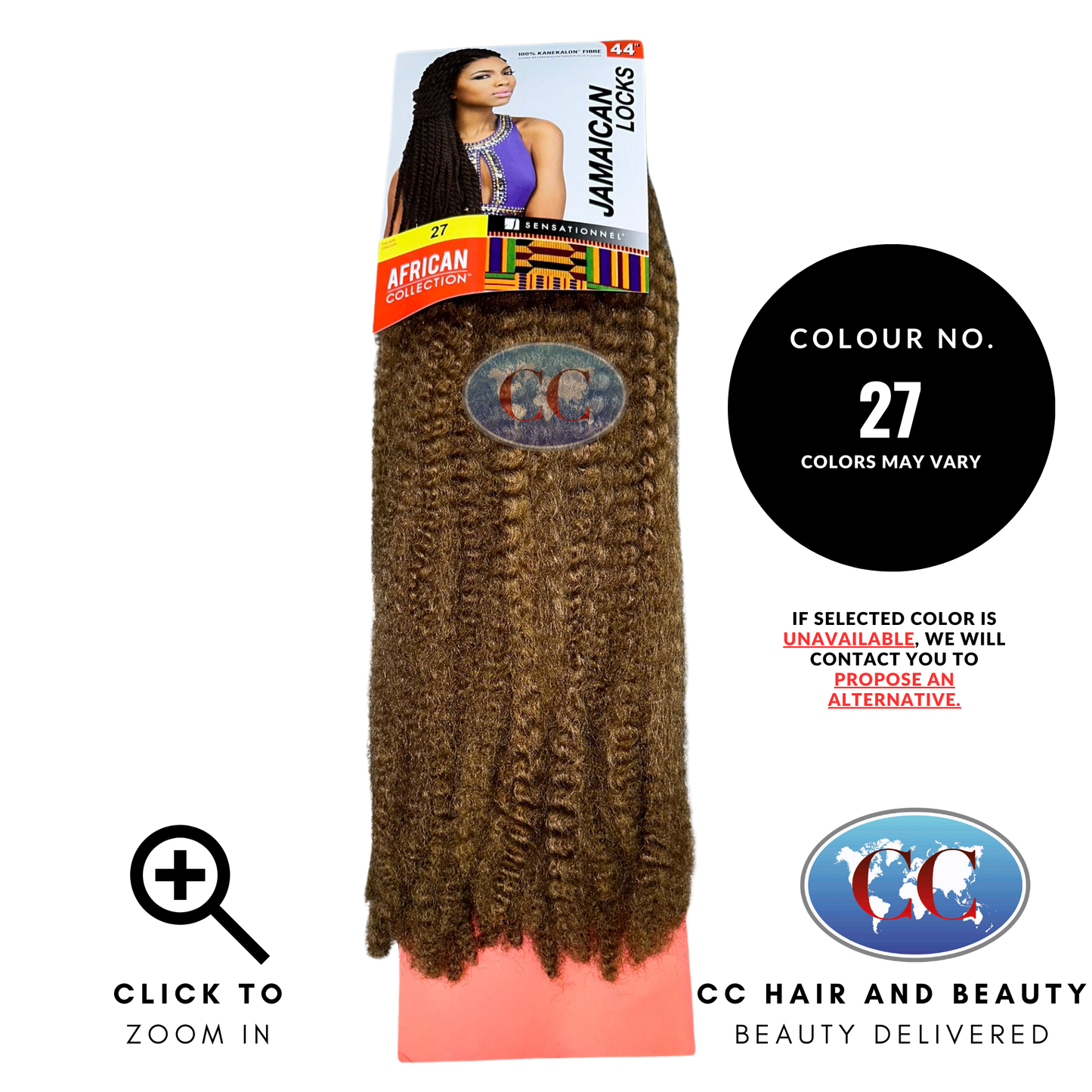 African Collection Braids - Jamaican Locks 44"