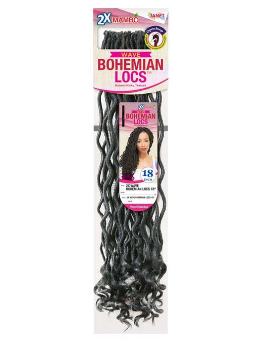 Janet Collection 2X Wave Bohemian Locs 18″