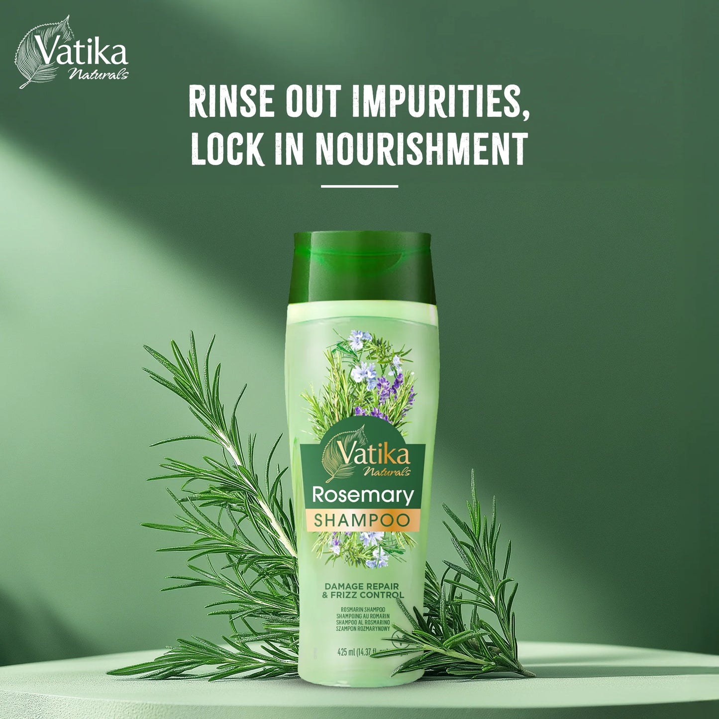 Vatika Natural Rosemary shampoo, 425 ml