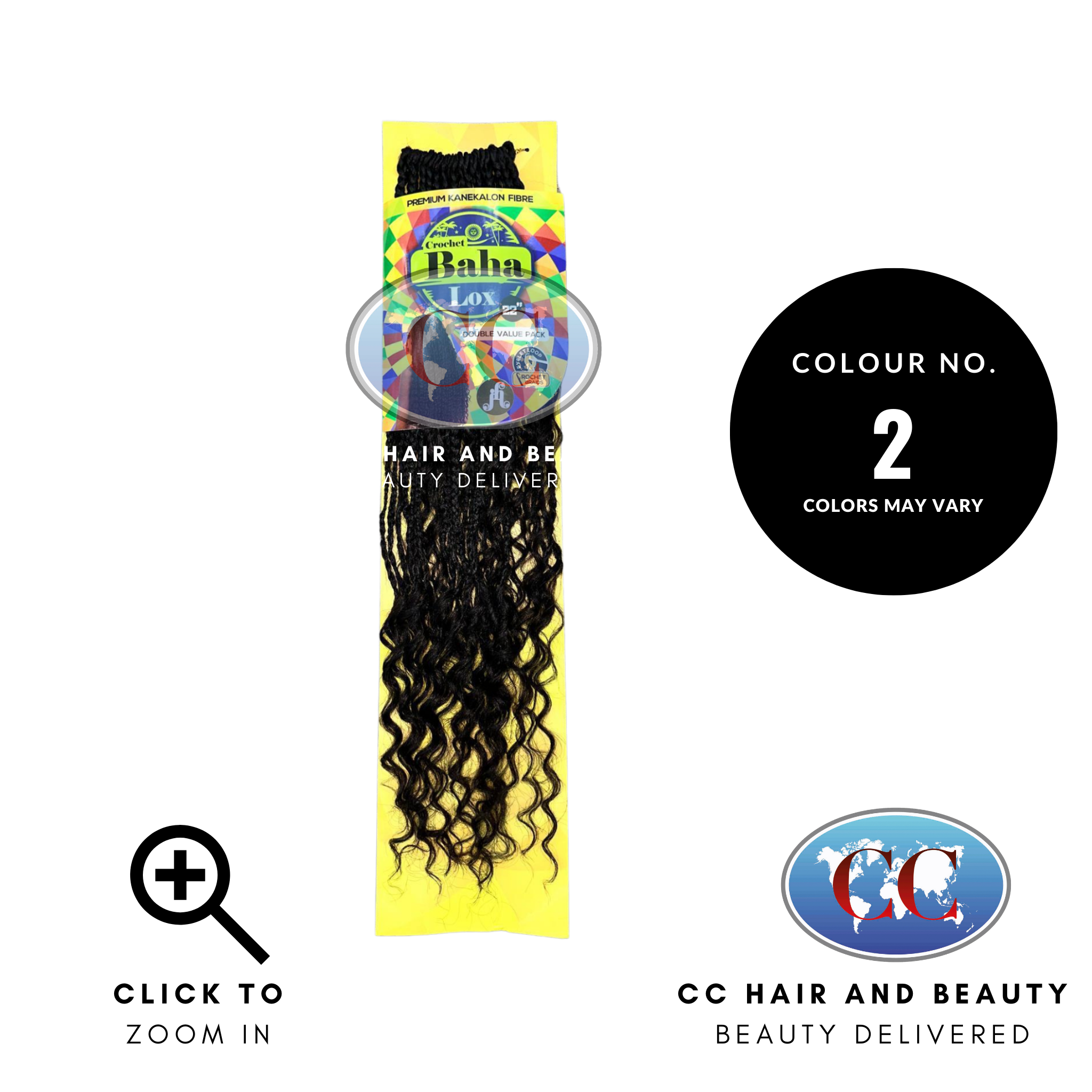 Jazzy Hair Crochet Baha Lox in 22" Double value Pack